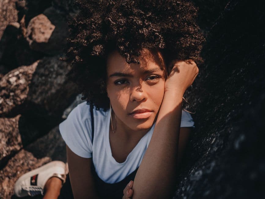 Natural afro styling